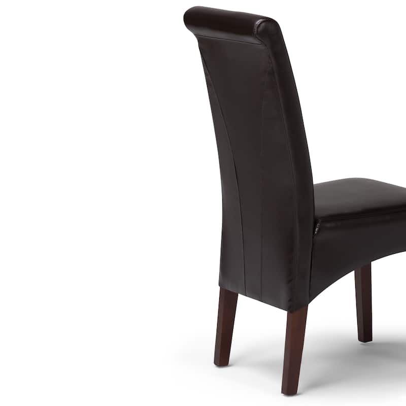 WYNDENHALL Franklin Transitional Deluxe Parson Dining Chair (Set of 2) - 17.7"w x 19.7"d x 40.2"h