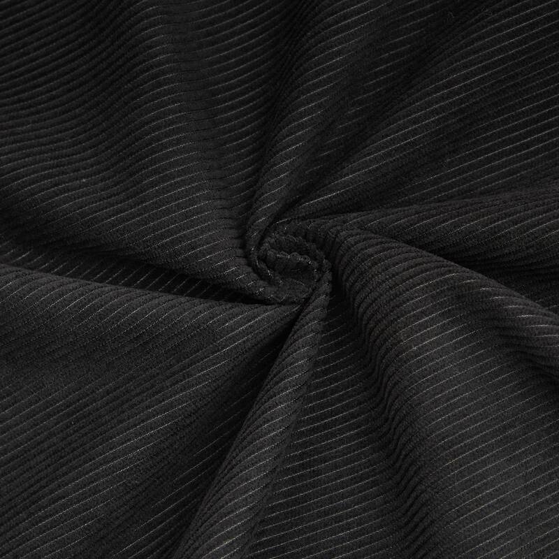 Modern L-Shaped Corduroy High Back Sofa, Right-Hand Facing (RHF)