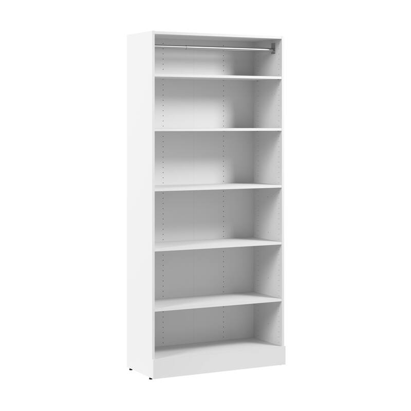 Bestar Florence 36W x 16D Modular Closet System Tower with Shelves