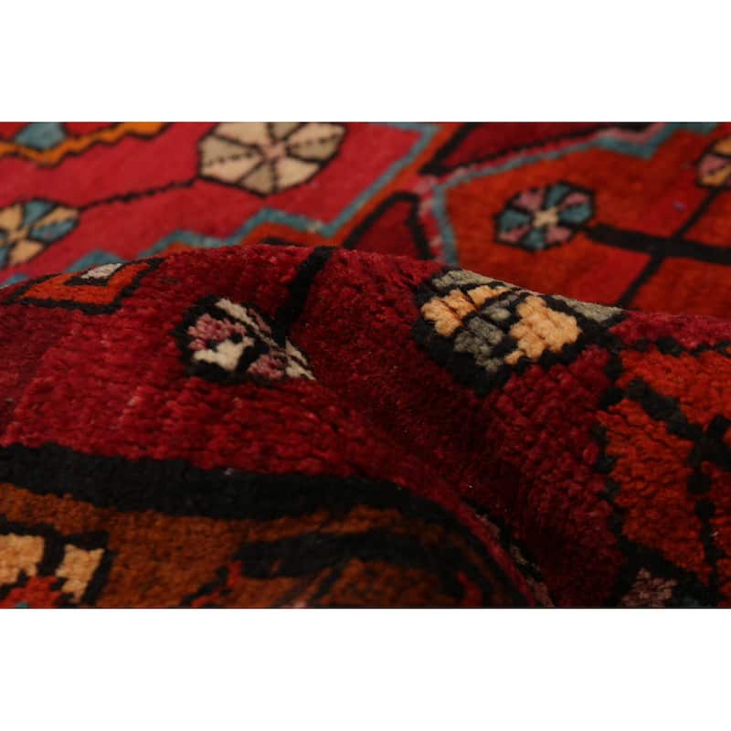 ECARPETGALLERY Hand-knotted Andelz Dark Red Wool Rug - 4'10 x 6'8