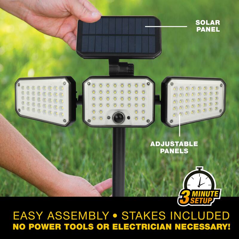 Bell + Howell Bionic Floodlight Max Motion Sensor Outdoor Solar Light