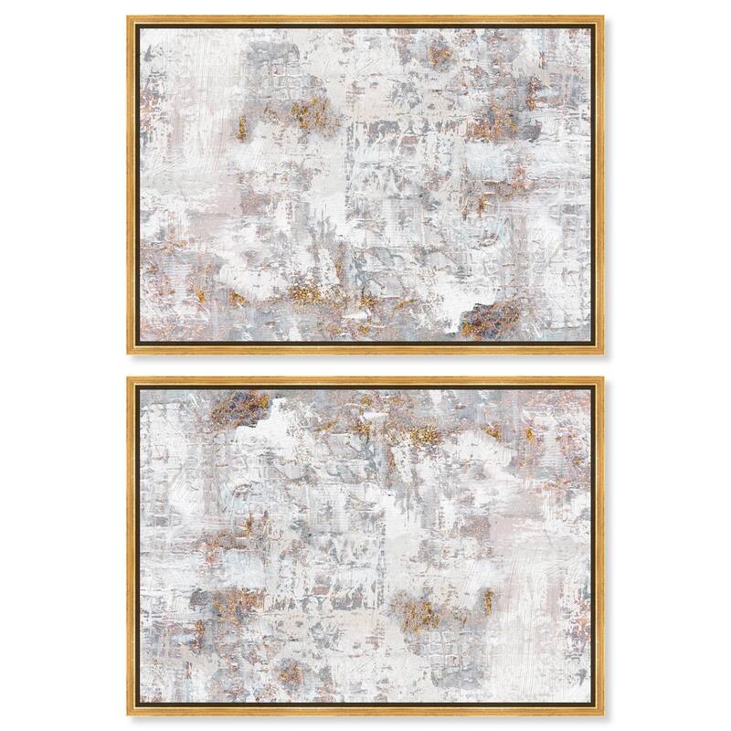 Turbulence I Canvas by Art Remedy - 16" x 16" - Gold