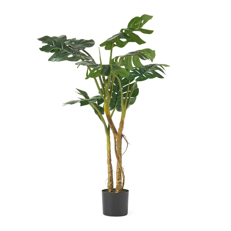 Stilwell 4' x 2.5' Artificial Monstera Tree by Christopher Knight Home - 4' x 2.5'