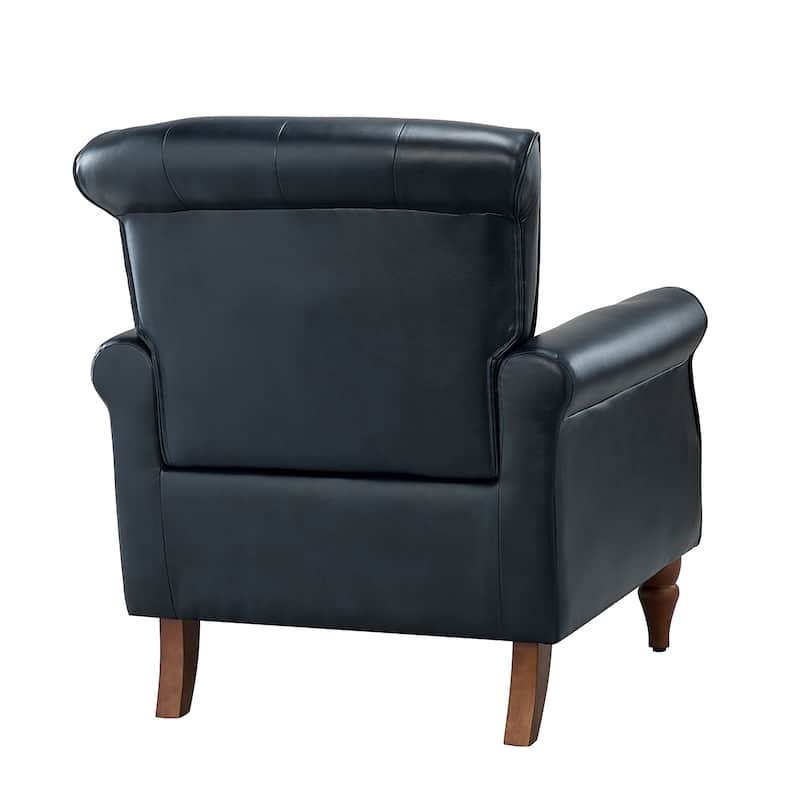 Mycenae Upholstered Accent Armchair with Nailhead Trim