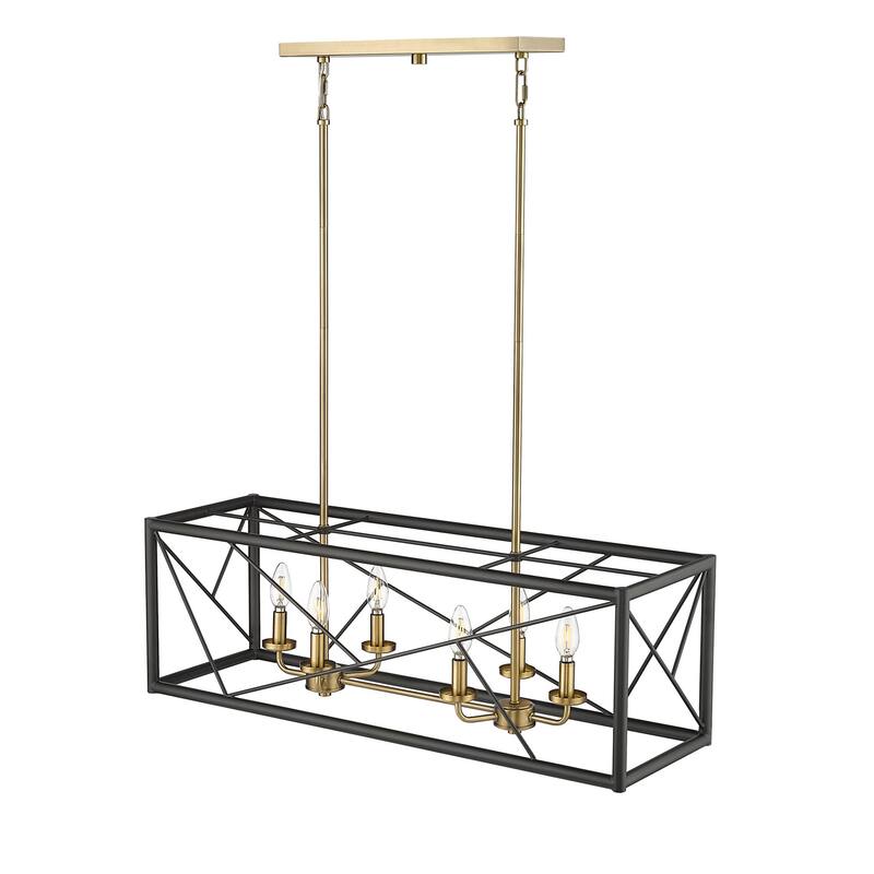 Millennium Lighting 13306 Surrey 6 Light 34" Wide Taper Candle Linear