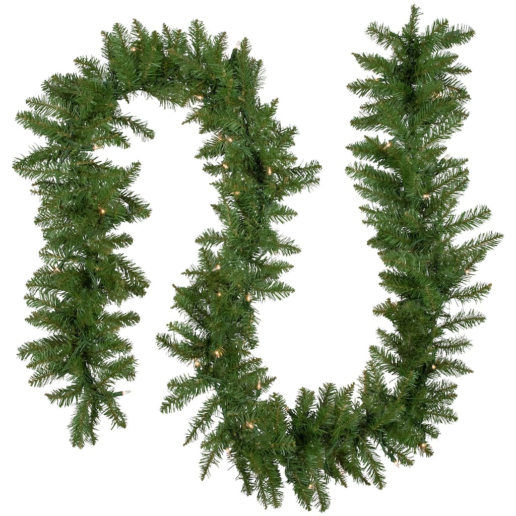 9' x 10" Pre-Lit Northern Pine Artificial Christmas Garland