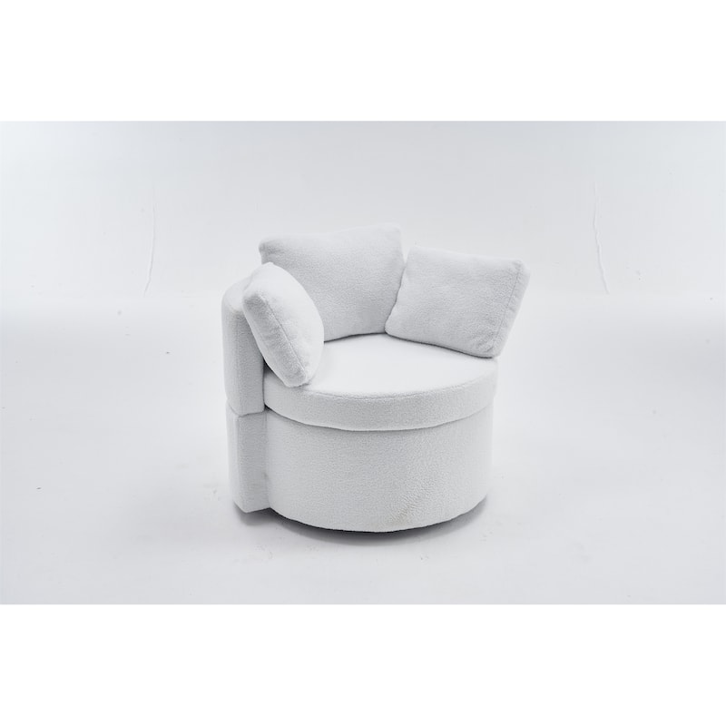 Teddy Fabric Swivel Chair