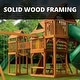 preview thumbnail 9 of 13, Gorilla Playsets Treasure Trove II Treehouse Wood Swing Set