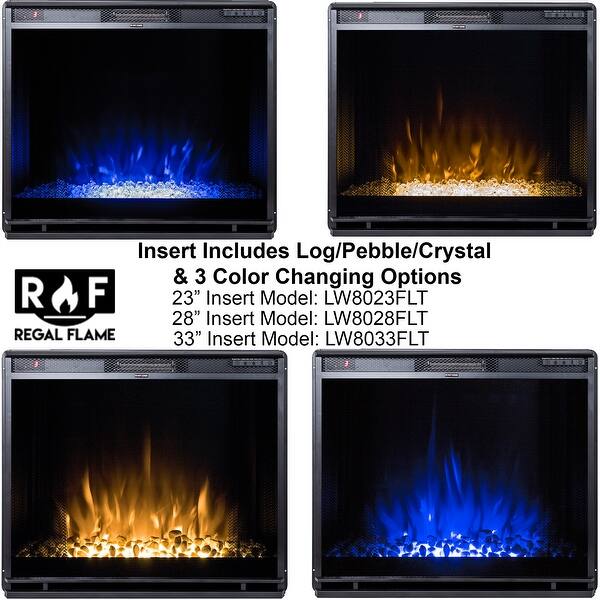 Regal Flame 33 Flat Ventless Heater Electric Fireplace Insert - Bed Bath u0026  Beyond - 30405106