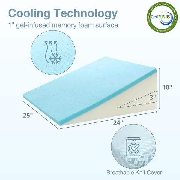 Nectar Tri-Comfort Cooling Pillow Adjustable Support