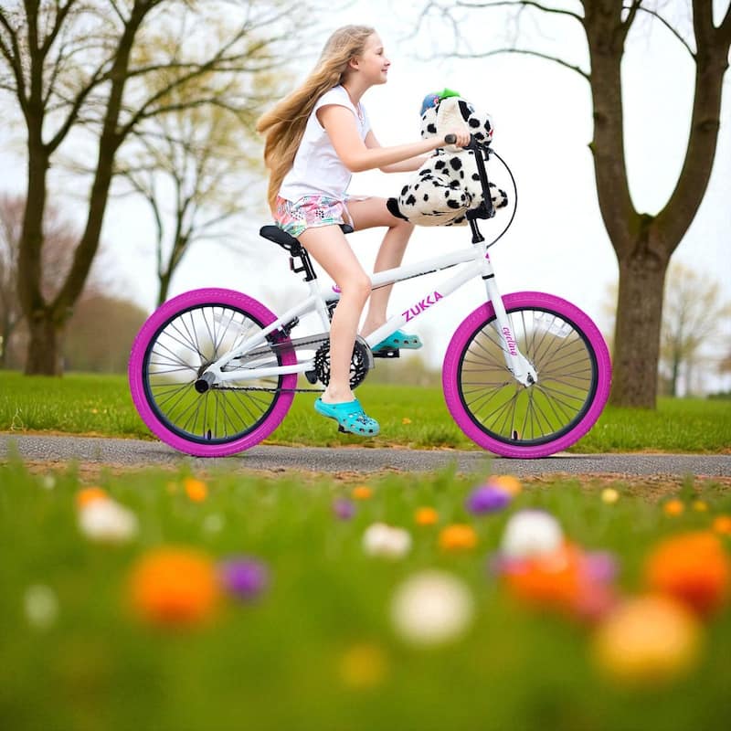 20 Inch Freestyle Kids Bike, Single Speed, Steel Frame with Caliper and V Brakes, Boys & Girls Ages 7+