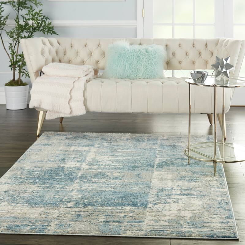 Nourison Solace Distressed Vintage Abstract Area Rug