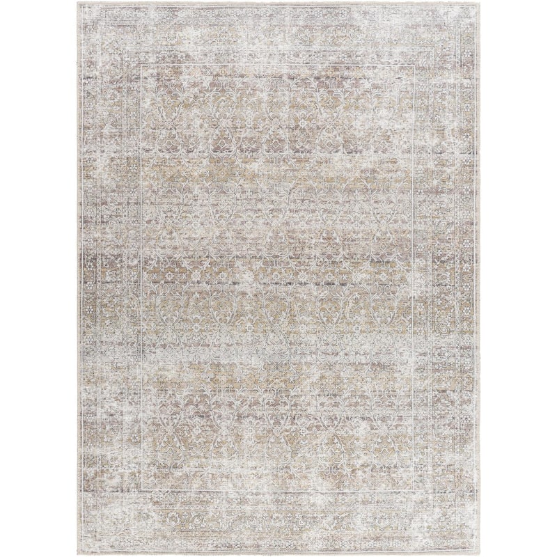 Livabliss Rainier Updated Traditional Medallion Washable Area Rug