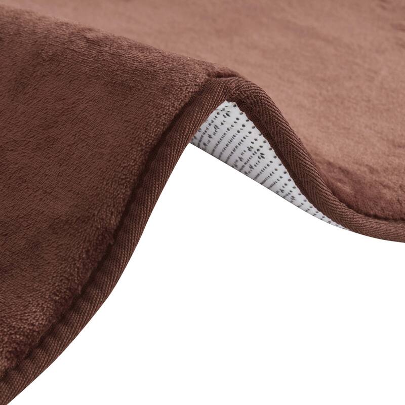 Sweet Home Collection Memory Foam No Slip Back Bath Mats