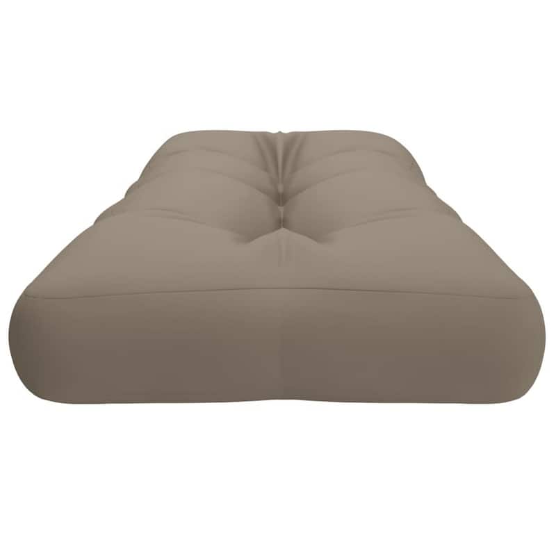 Moni Outdoor Cushion for Bench, Deep Tufted, Taupe Fabric, 47 Inch