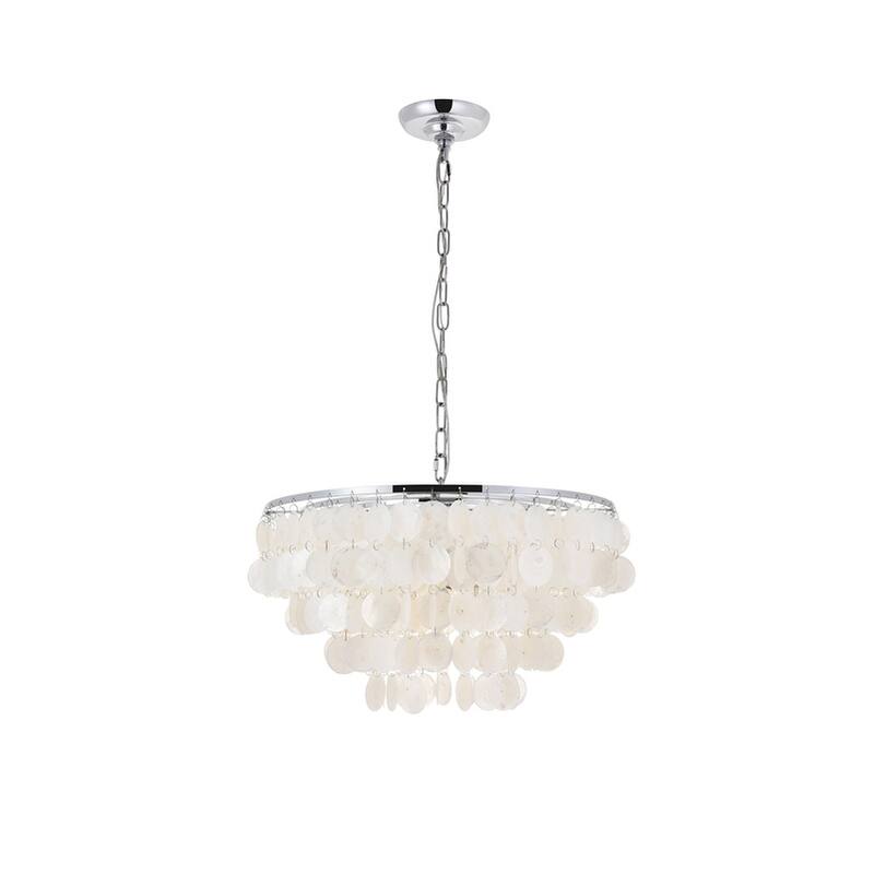 Selene 4-light Brass Ceiling Pendant Chandelier
