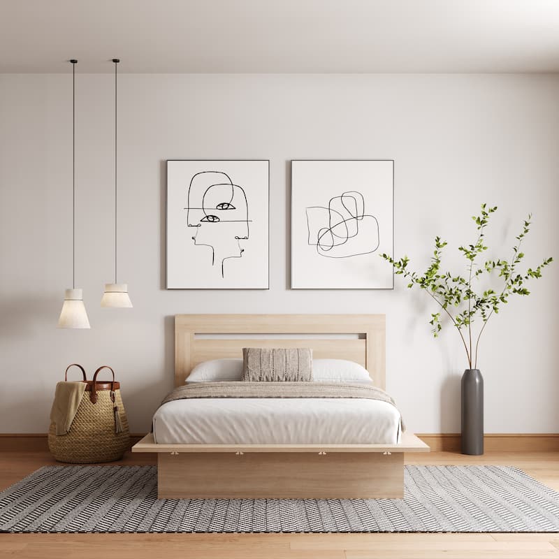 Malibu Platform Bed with Headboard