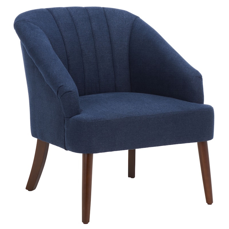 SAFAVIEH Trudel Accent Chair - 28" W x 29.5" L x 32" H - 28Wx30Dx32H - Navy