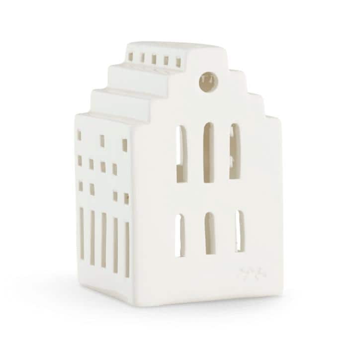 Kähler Urbania Lighthouse Long Church, White - H: 3.9"