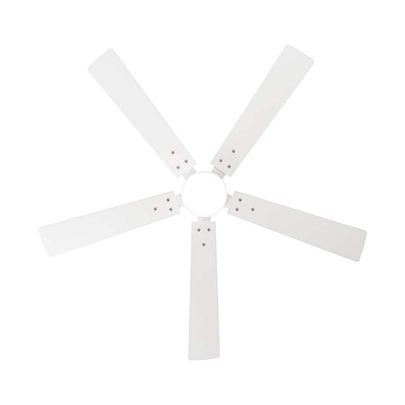 Vaczon 52" Modern Wooden 5-blade White Indoor Ceiling Fan with Light and Remote