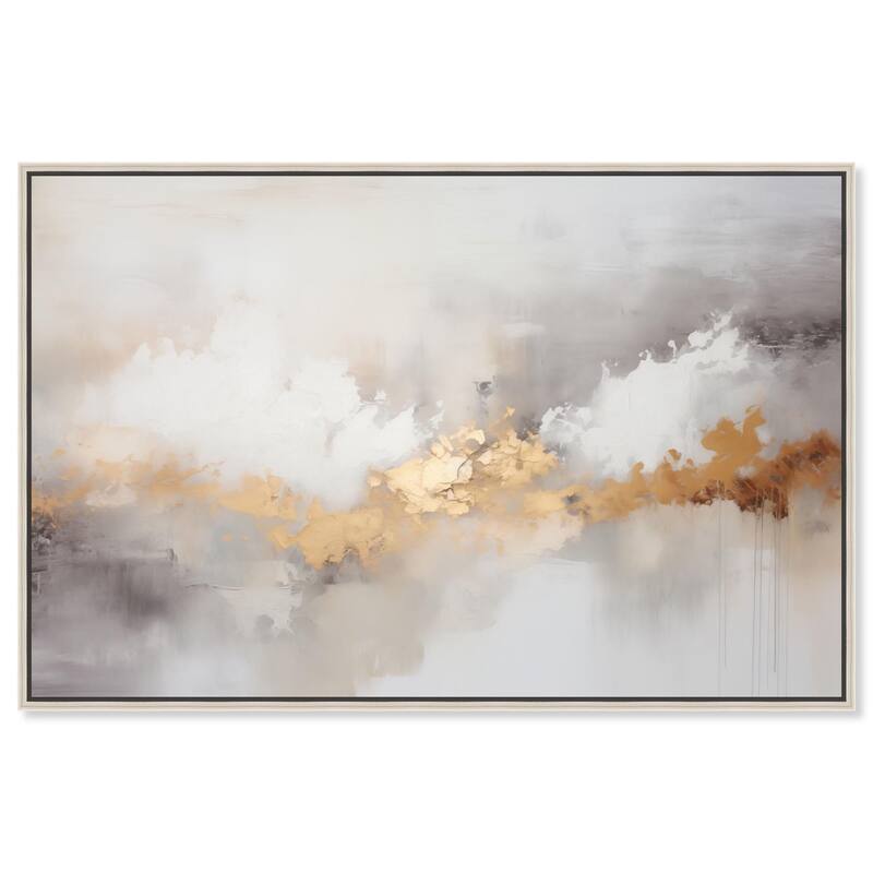 Golden Hour I Canvas by Art Remedy - 36" x 24" - Silver