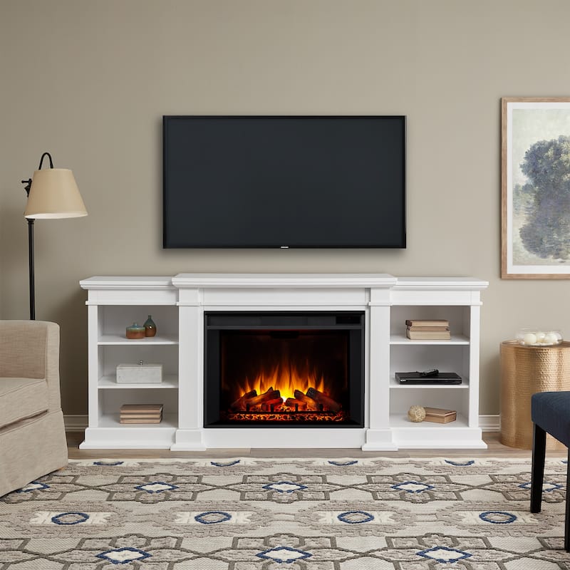 Eliot 81" Grand TV Stand Electric Fireplace by Real Flame
