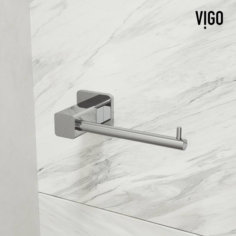 VIGO Meridian 3-Piece Bathroom Hardware Accessory Set with 24 in. Towel Bar, Toilet Paper Holder, Hand Towel Holder