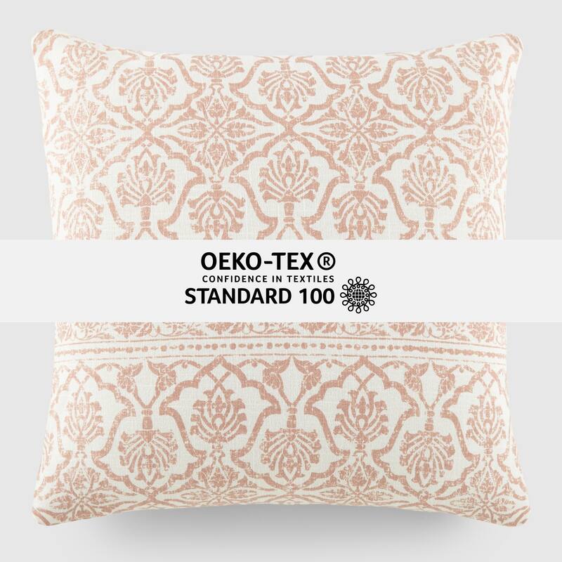 Elegant Patterns Cotton Decor Throw Pillow in Antique Floral