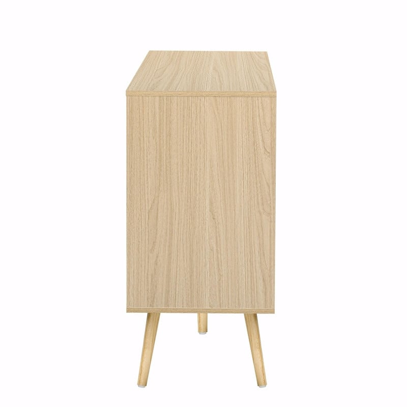 Modern Cabinet with 2 Doors and 3 Drawers