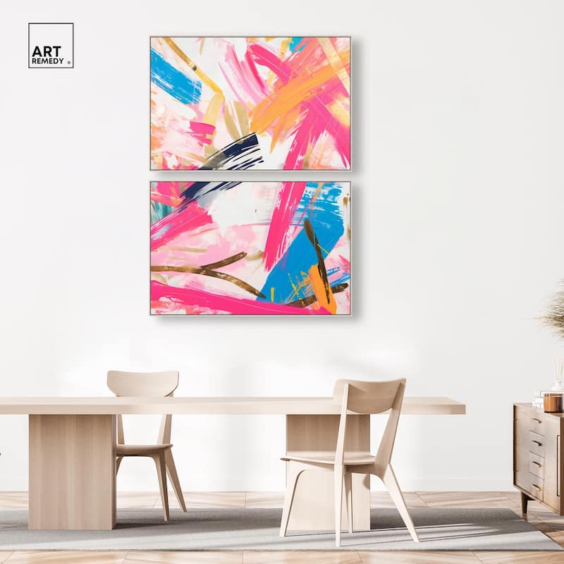 Language Spontaneity II Canvas Set of 2 by Art Remedy