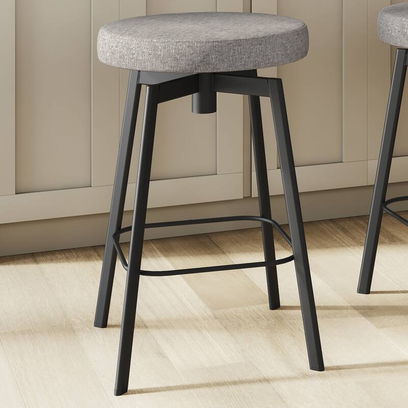 Amisco Tanner Swivel Counter and Bar Stool