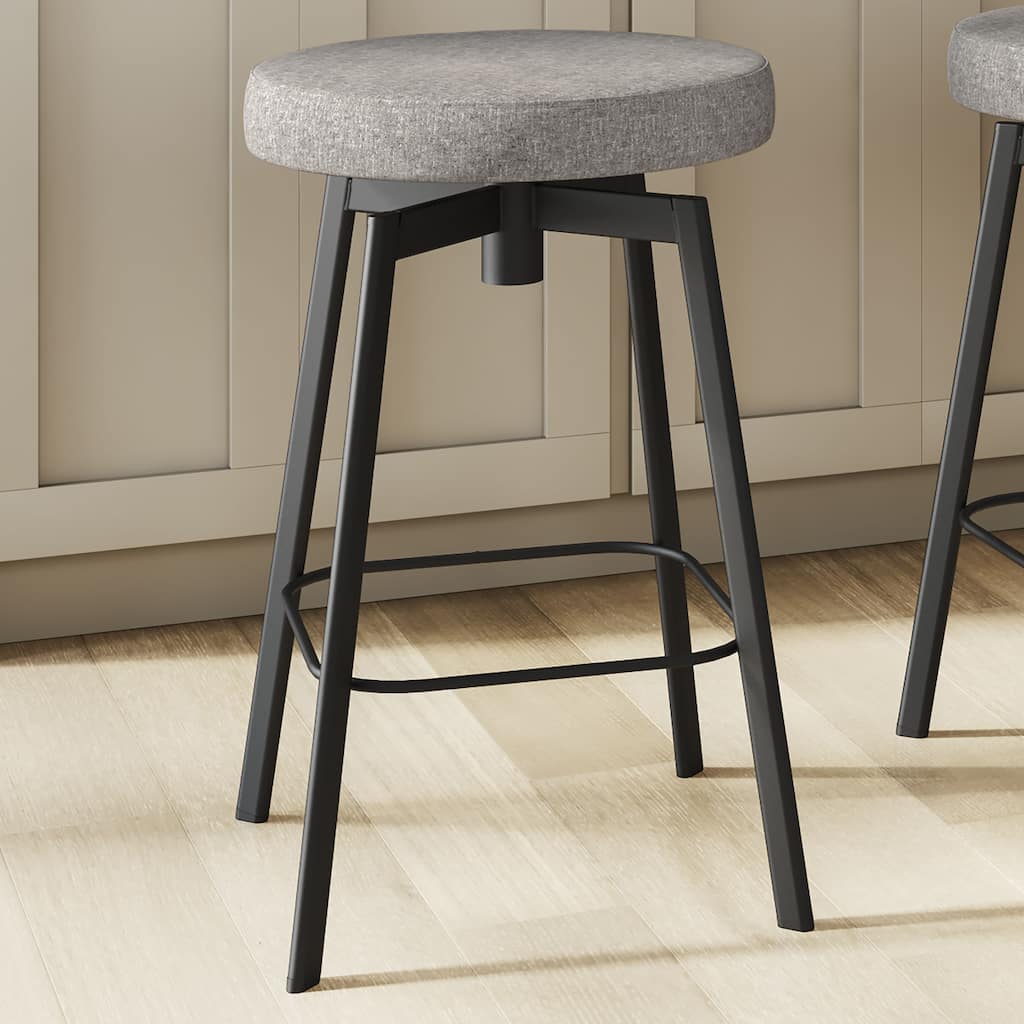 Amisco Tanner Swivel Counter and Bar Stool