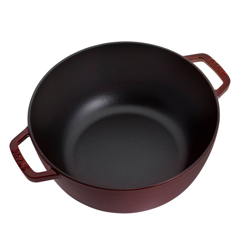 Staub Cast Iron Essential French Oven, Dutch Oven, 5-quart, serves 5-6, Made in France - 5-qt