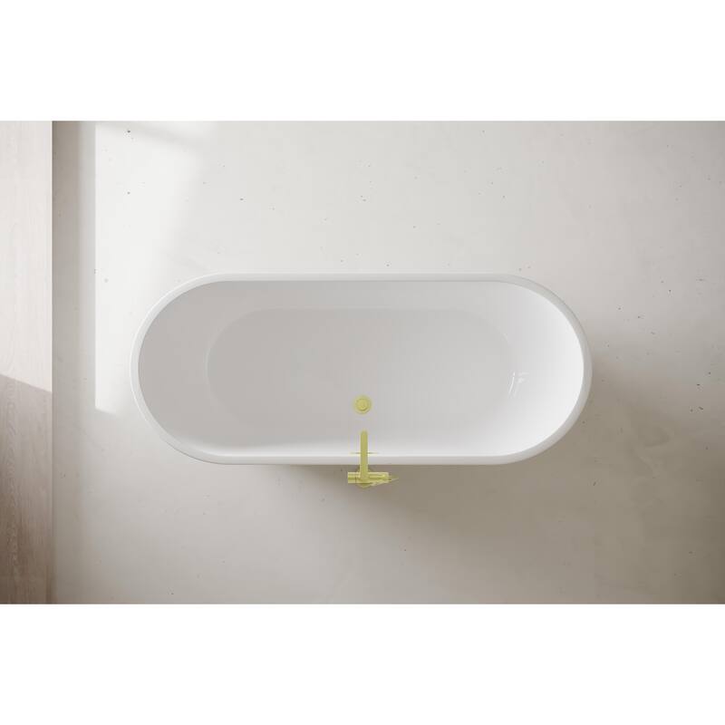 Odell Soaking Bathtub in Glossy White