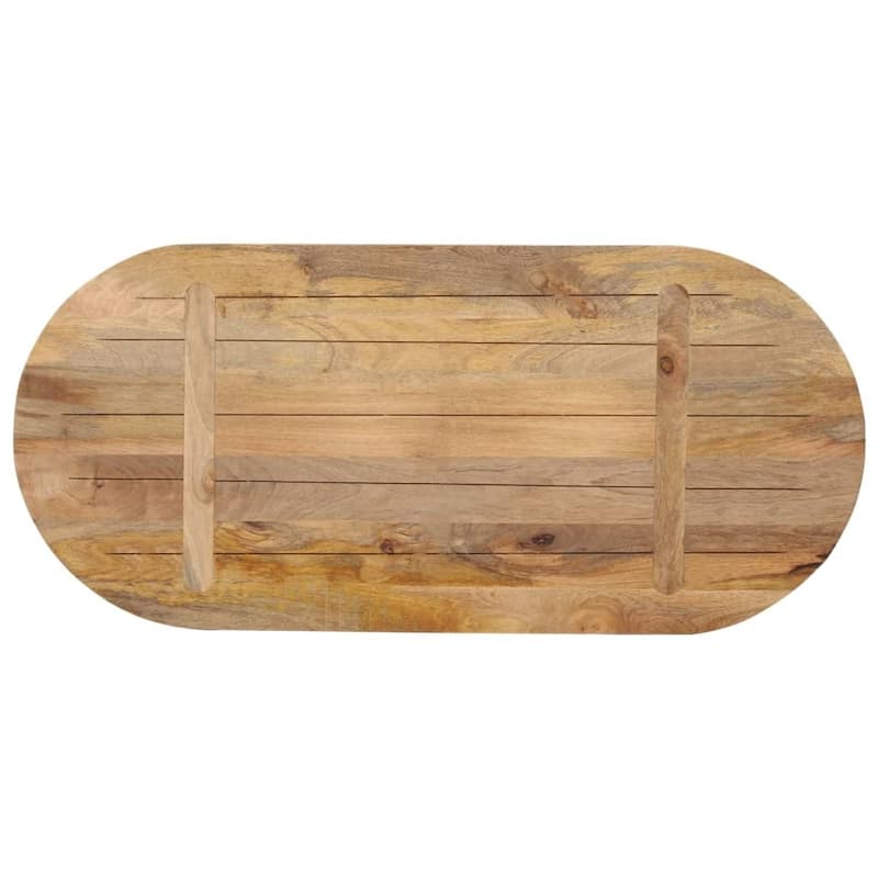 vidaXL Table Top Replacement Coffee Dining Room Furniture Oval Solid Wood