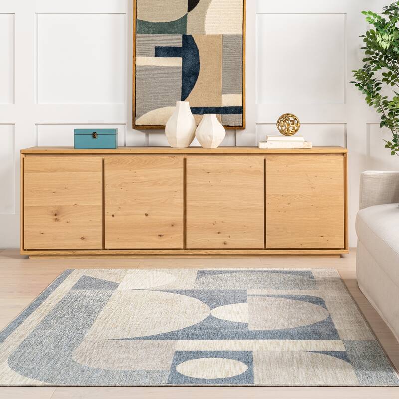 Nuloom Rhona Modern Geometric Recycled Area Rug