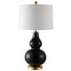 preview thumbnail 6 of 16, SAFAVIEH Lighting Karlen Gourd Table Lamp (Set of 2) - 15x15x28.5