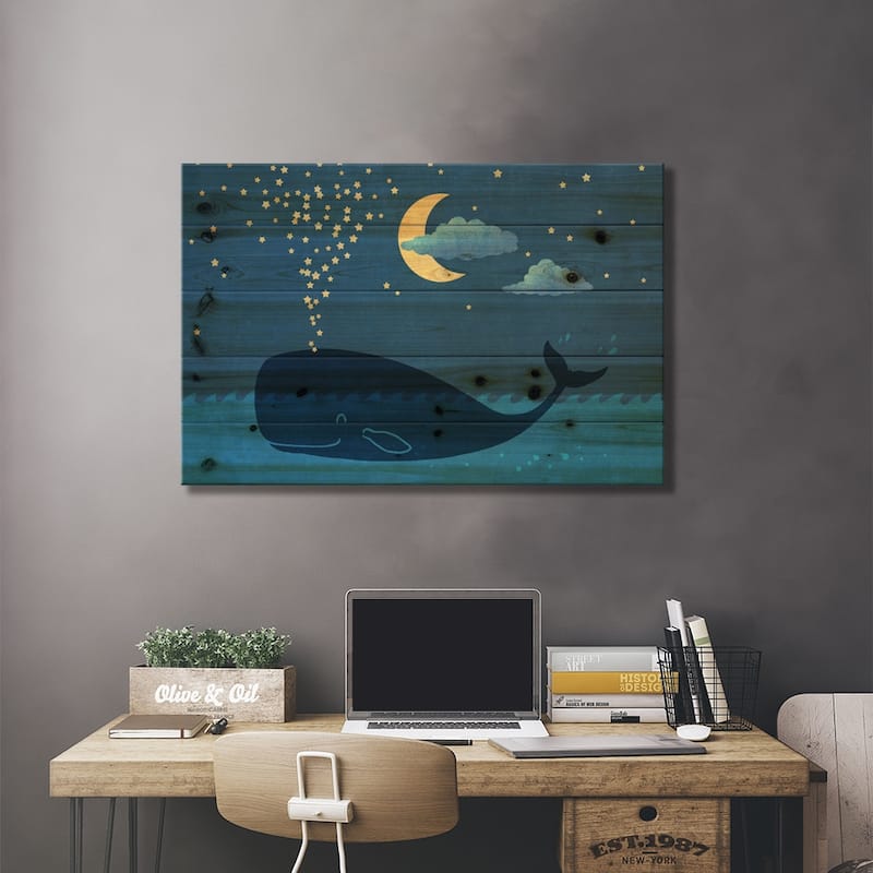 Star Maker Print On Wood by Terry Fan - Multi-Color