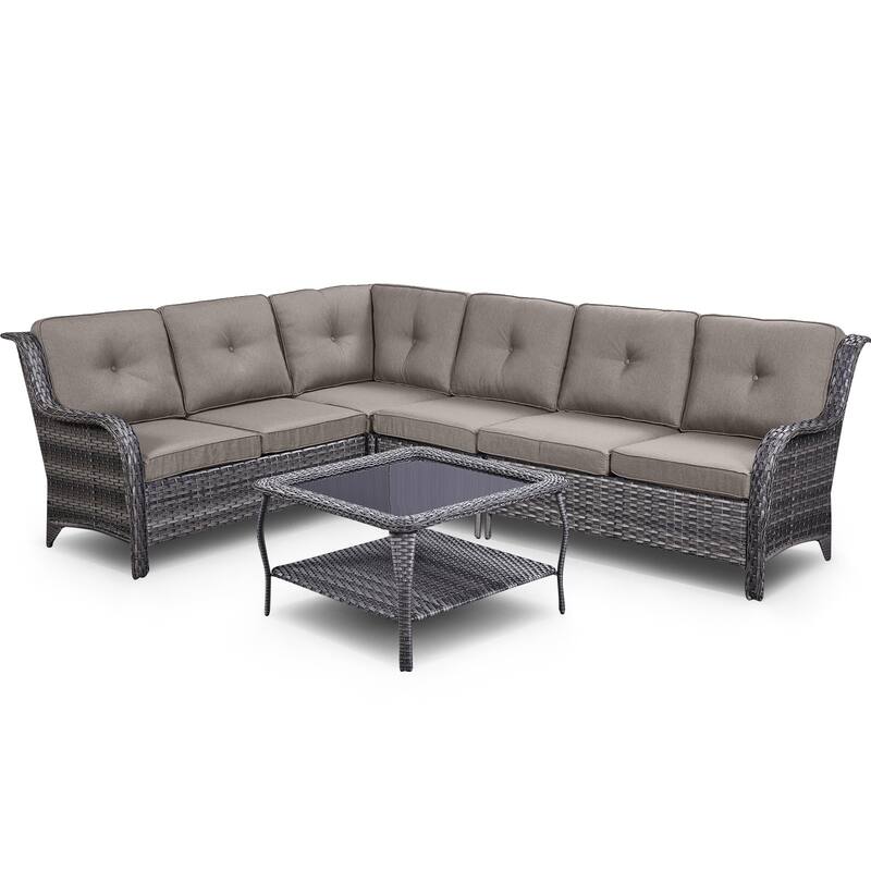 Gymojoy Outdoor Sofa Loveseat Corner Sofa Table Sets