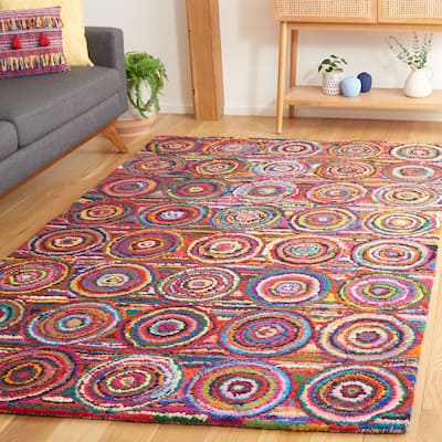 SAFAVIEH Handmade Nantucket Siegtraud Contemporary Cotton Rug