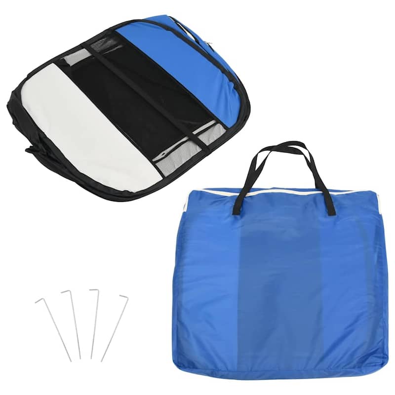 vidaXL Foldable Dog Playpen with Carrying Bag Dog Kennel Puppy Run Playpen