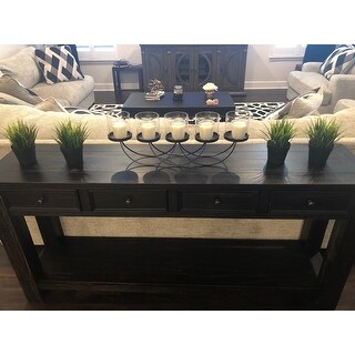 Shop Furniture of America Cosbin Bold Antique Black 4 ...