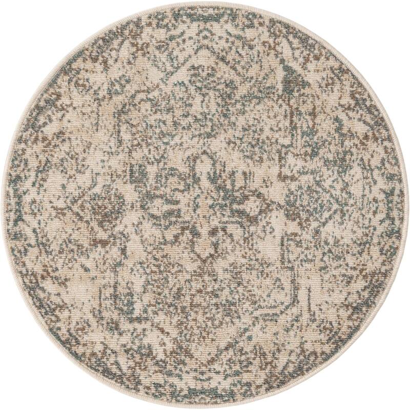 Contemporary Daisy Collection Area Rug