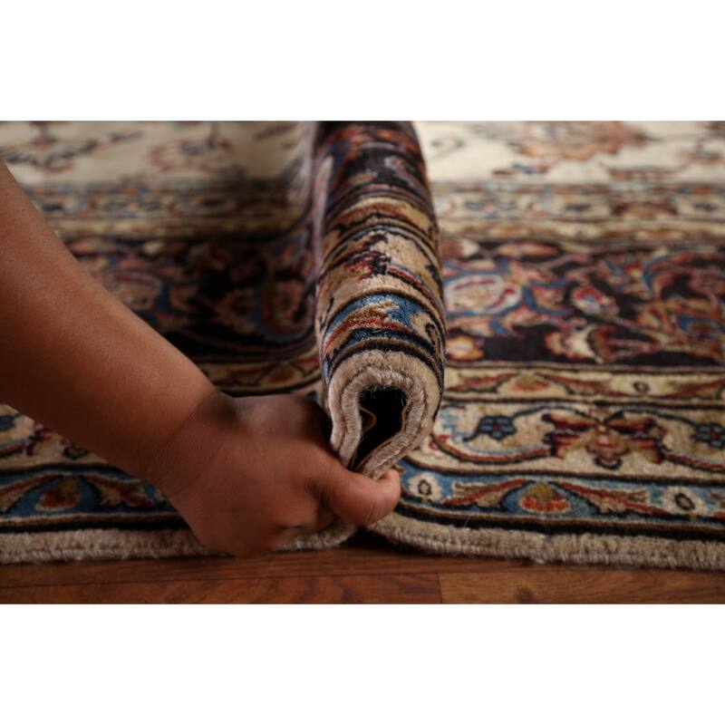 Vegetable Dye Kashmar Large Vintage Persian Rug Handmade Wool Carpet - 11'3" x 16'3"