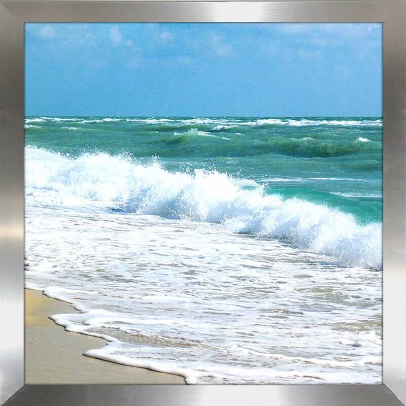 "Teal Surf I" by Nicholas Biscardi Print on Acrylic