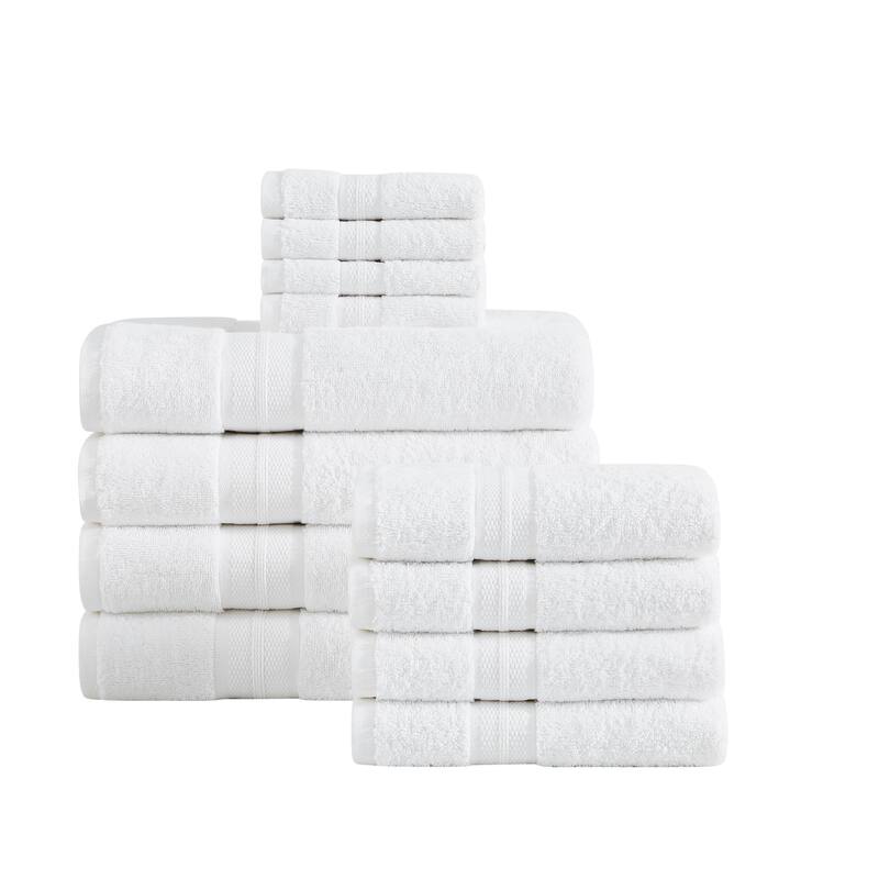 London Fog Signature Solid 12 Piece Towel Set