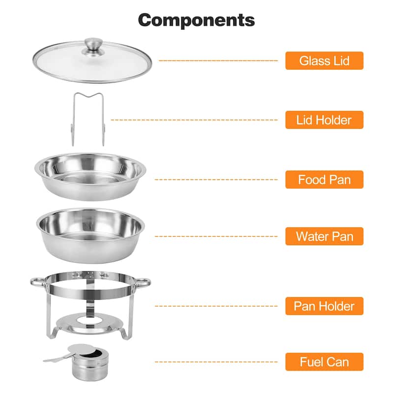 Chafing Dish Buffet Set 2 Pack 5QT
