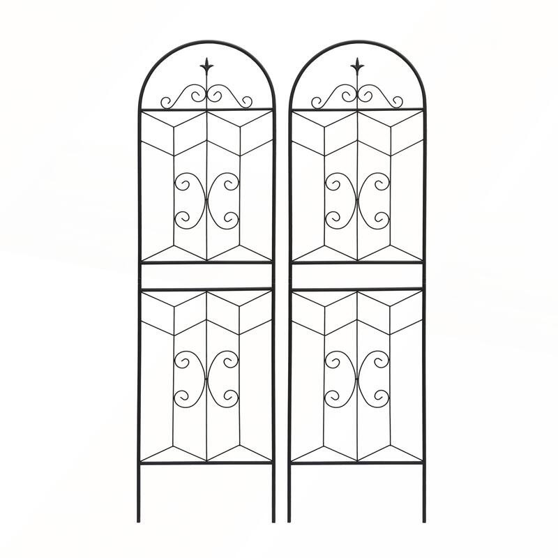2 Pack Metal Garden Trellis 71in x 19.7in Rustproof Trellis