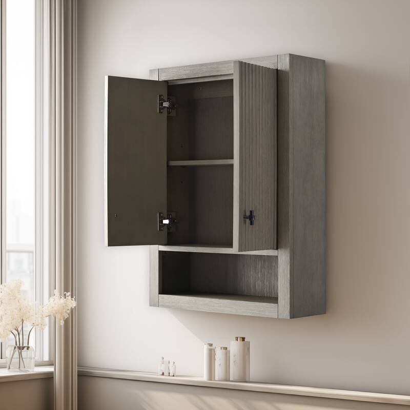 Vanity Art 24 "Wall Mounted Bathroom Storage Cabinet with Soft Close Doors