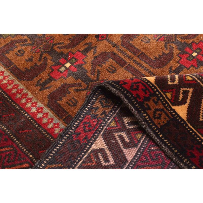 ECARPETGALLERY Hand-knotted Teimani Brown Wool Rug - 2'10 x 4'8